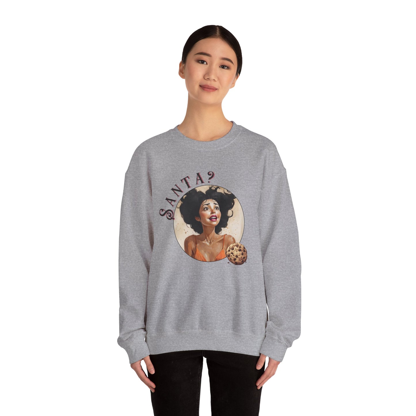Funny Cookie Lover Sweatshirt - Retro Design - Santa? Christmas