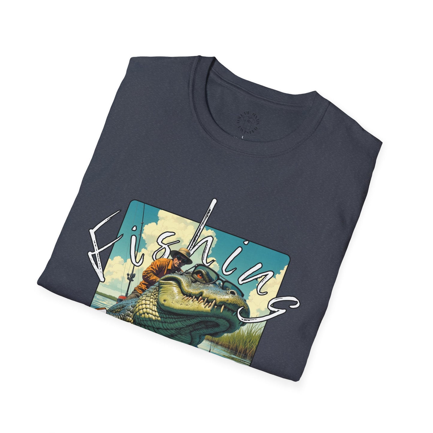Fishing Like a Pro Unisex Softstyle T-Shirt,gator