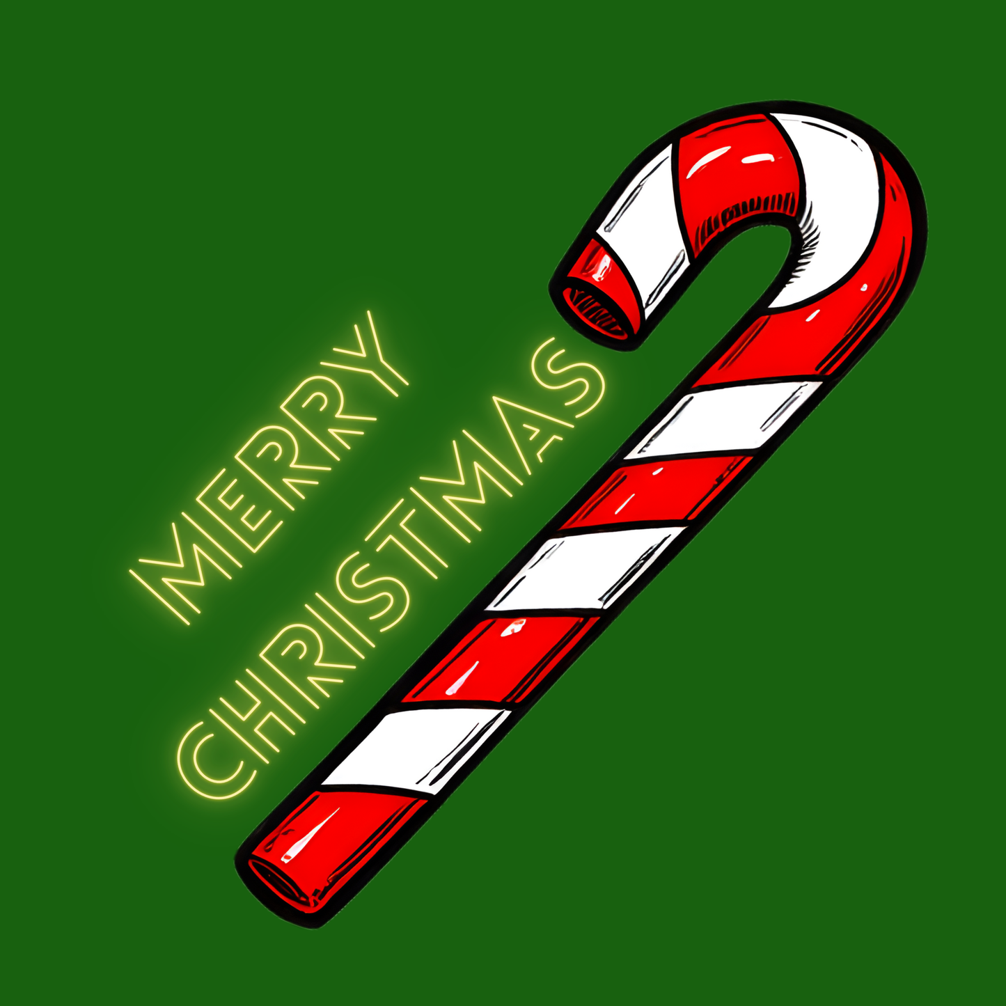 Candy Cane Holiday Gift Wrap Paper — Festive Green Christmas Wrapping Sheets