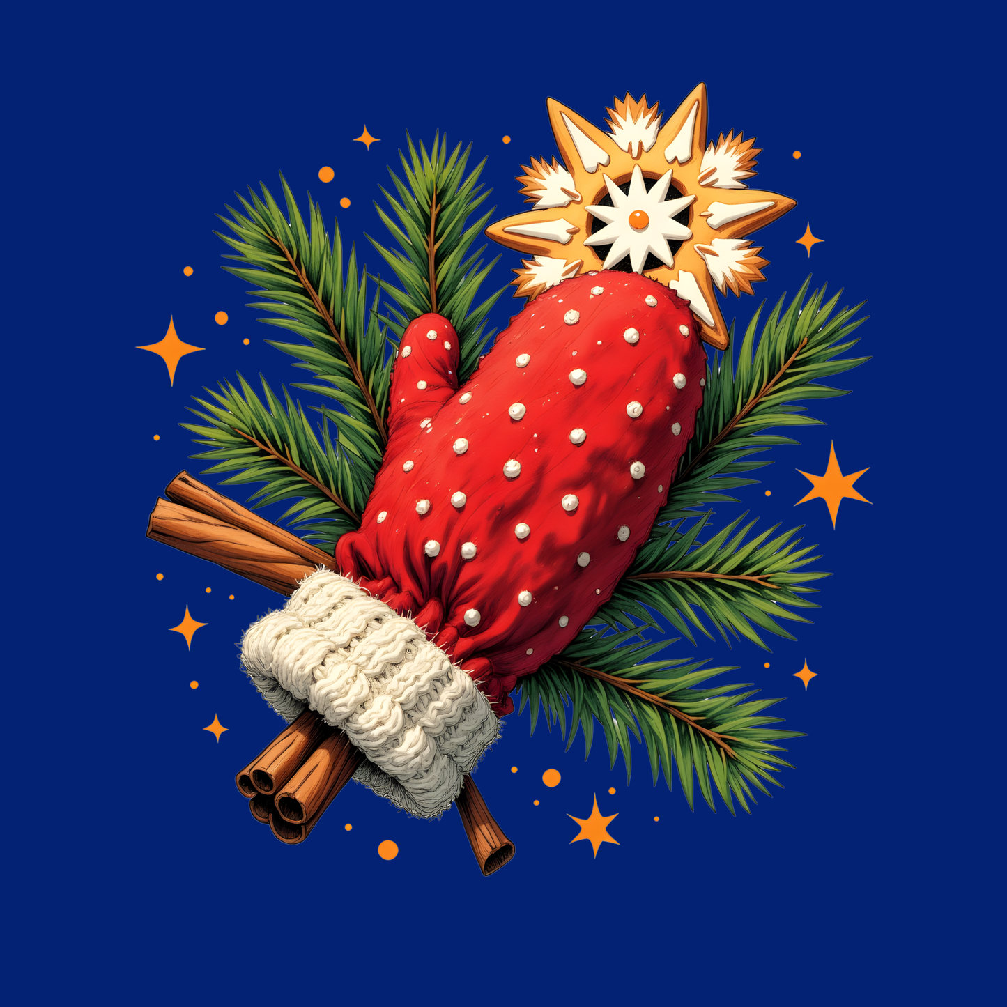 Strawberry Floral Wrapping Paper Roll — Blue Fruit Pattern Gift Wrap for Birthdays & Holidays