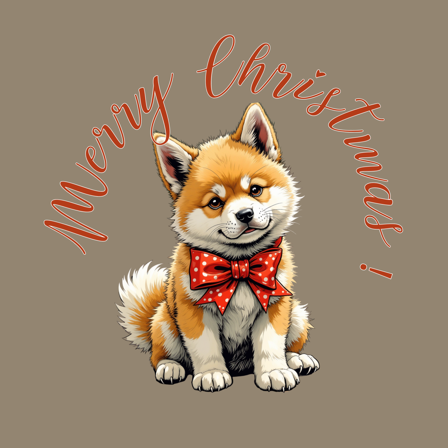 Gift Wrap - Cute Shiba Inu Puppy Patterned Wrapping Paper (Holiday & Birthday)