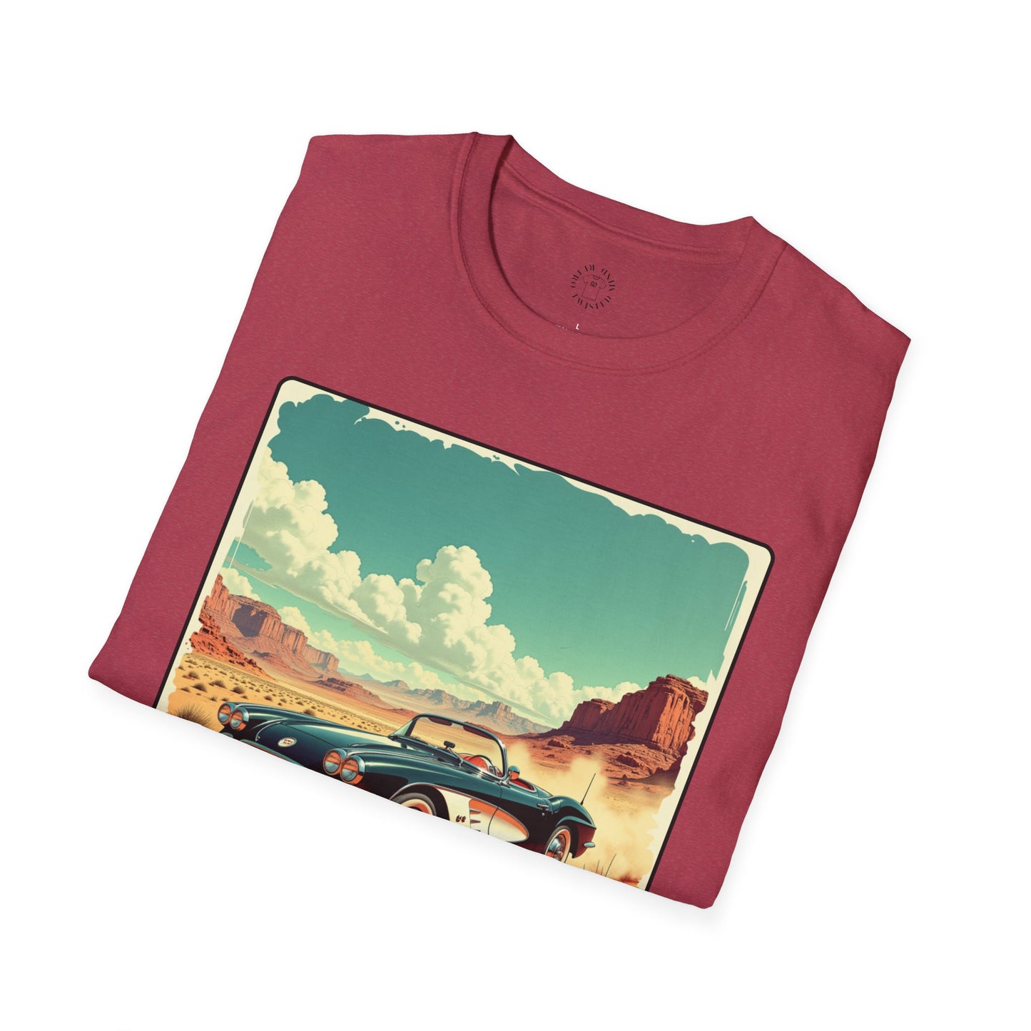 Vintage Car Graphic Unisex Softstyle T-Shirt - Perfect for Road Trip Lovers ,sport,car