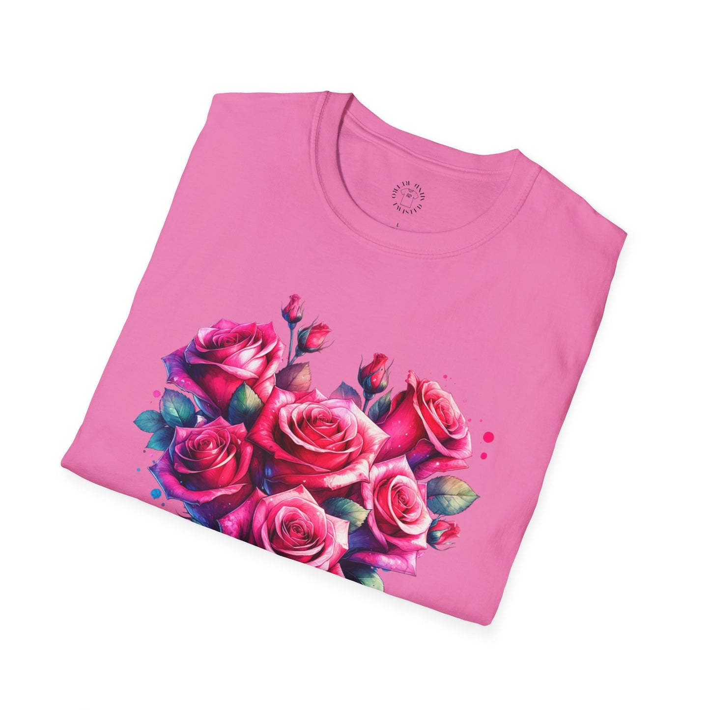 Floral Heart Open Unisex Softstyle T-Shirt.twisted.love