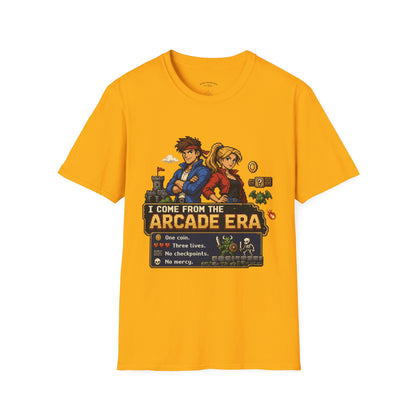 Retro Arcade Era T-Shirt — Pixel RPG Game Tribute