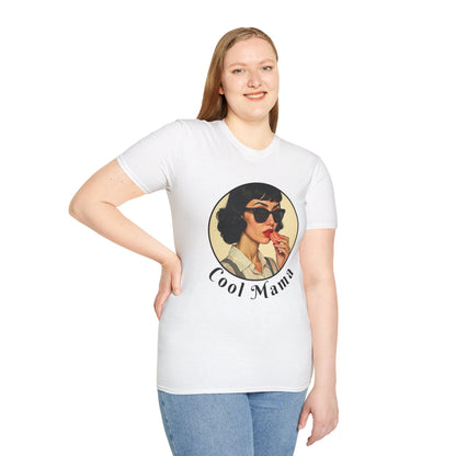 Cool Mama Unisex Softstyle T-Shirt - Retro Vintage Vibe,mom