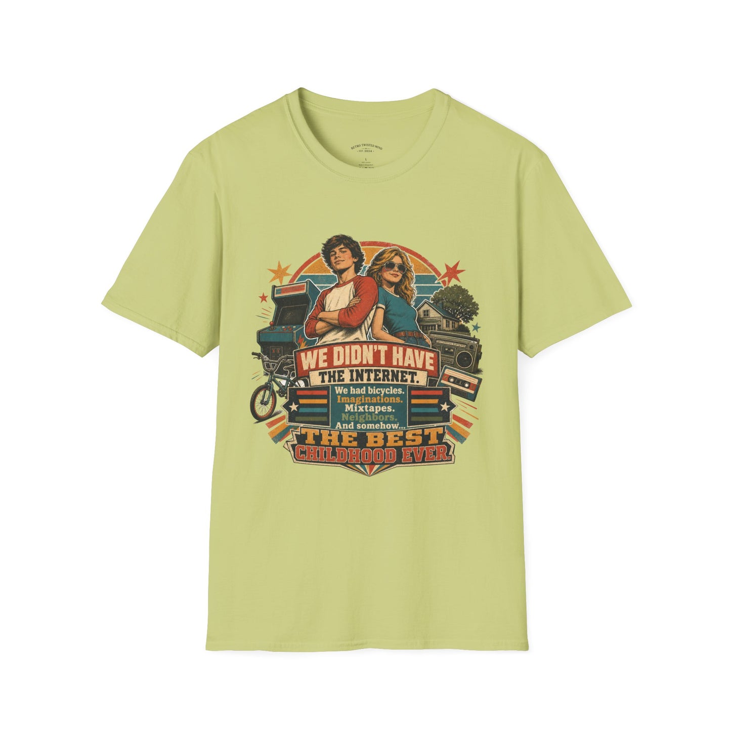 Retro Stranger Things 'We Didn't Have The Internet' T-Shirt