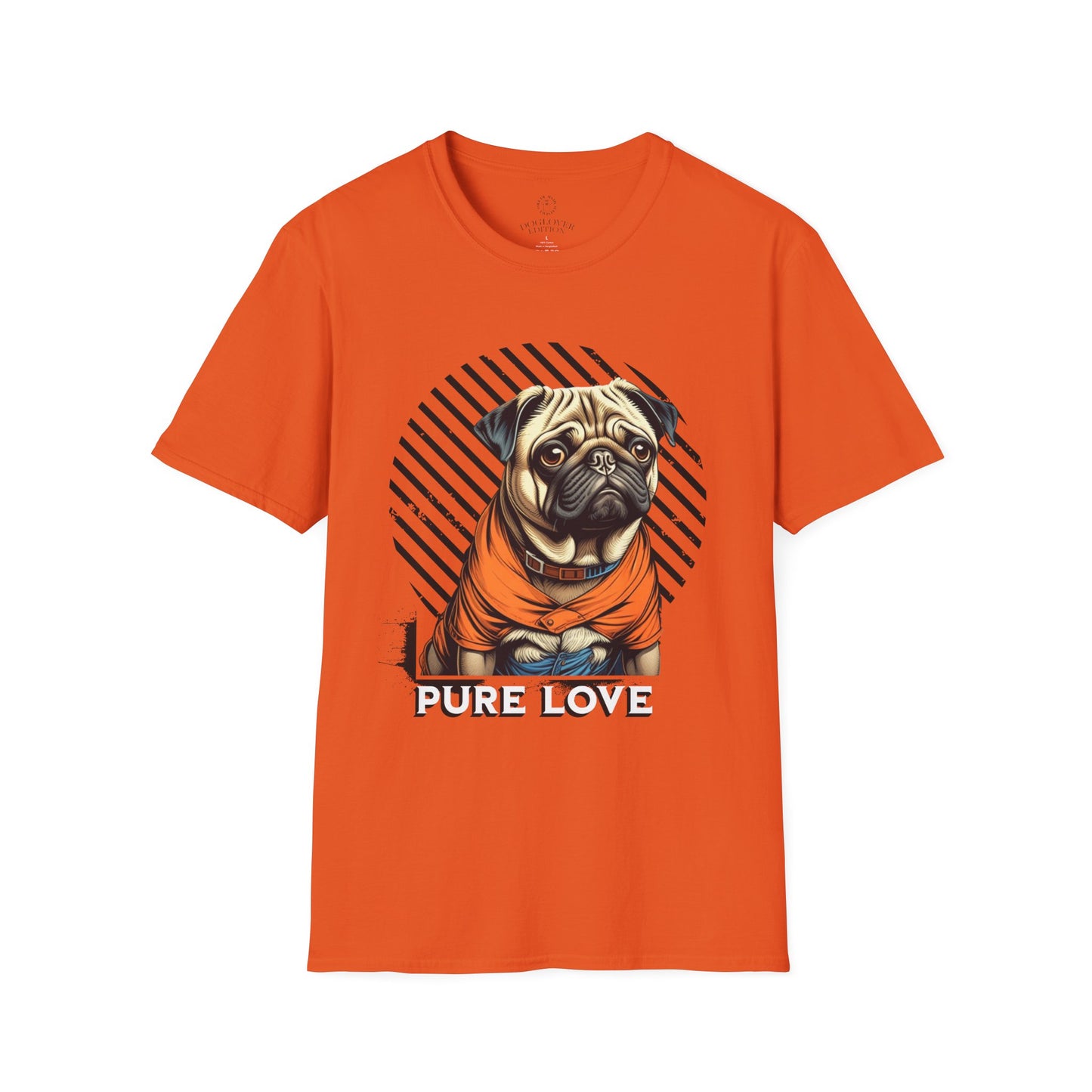 Pure Love Pug Unisex Softstyle T-Shirt