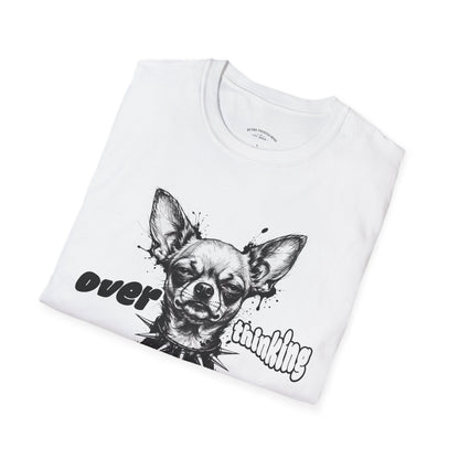Chihuahua 'Overthinking Solves Nothing' Graphic T-Shirt