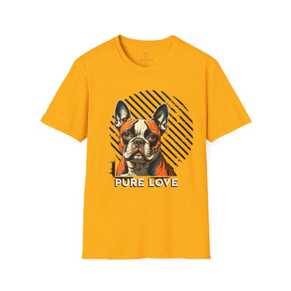 Pure Love French Bulldog Unisex Softstyle T-Shirt
