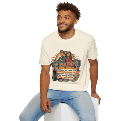 Vintage Road Trip T-Shirt — "I Come From A Time When" Retro Couple Graphic
