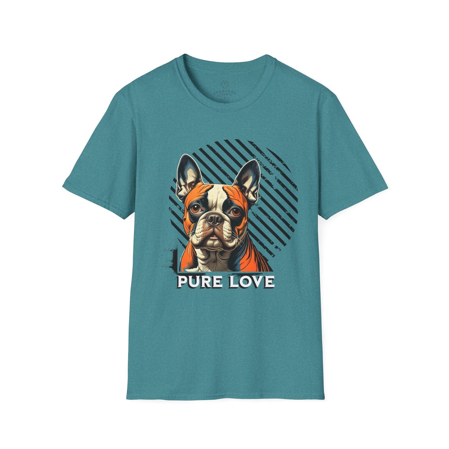 Pure Love French Bulldog Unisex Softstyle T-Shirt