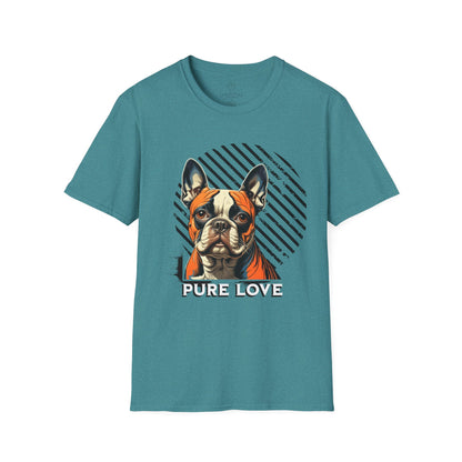 Pure Love French Bulldog Unisex Softstyle T-Shirt