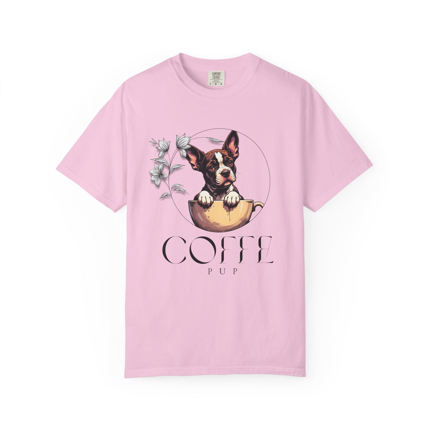 Coffee Pup Unisex Garment-Dyed T-shirt