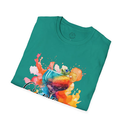 Colorful Artistic T-Shirt with Inspirational Design, Unisex Softstyle Tee, Gift for Art Lovers, Casual Wear, Birthday Gift Idea