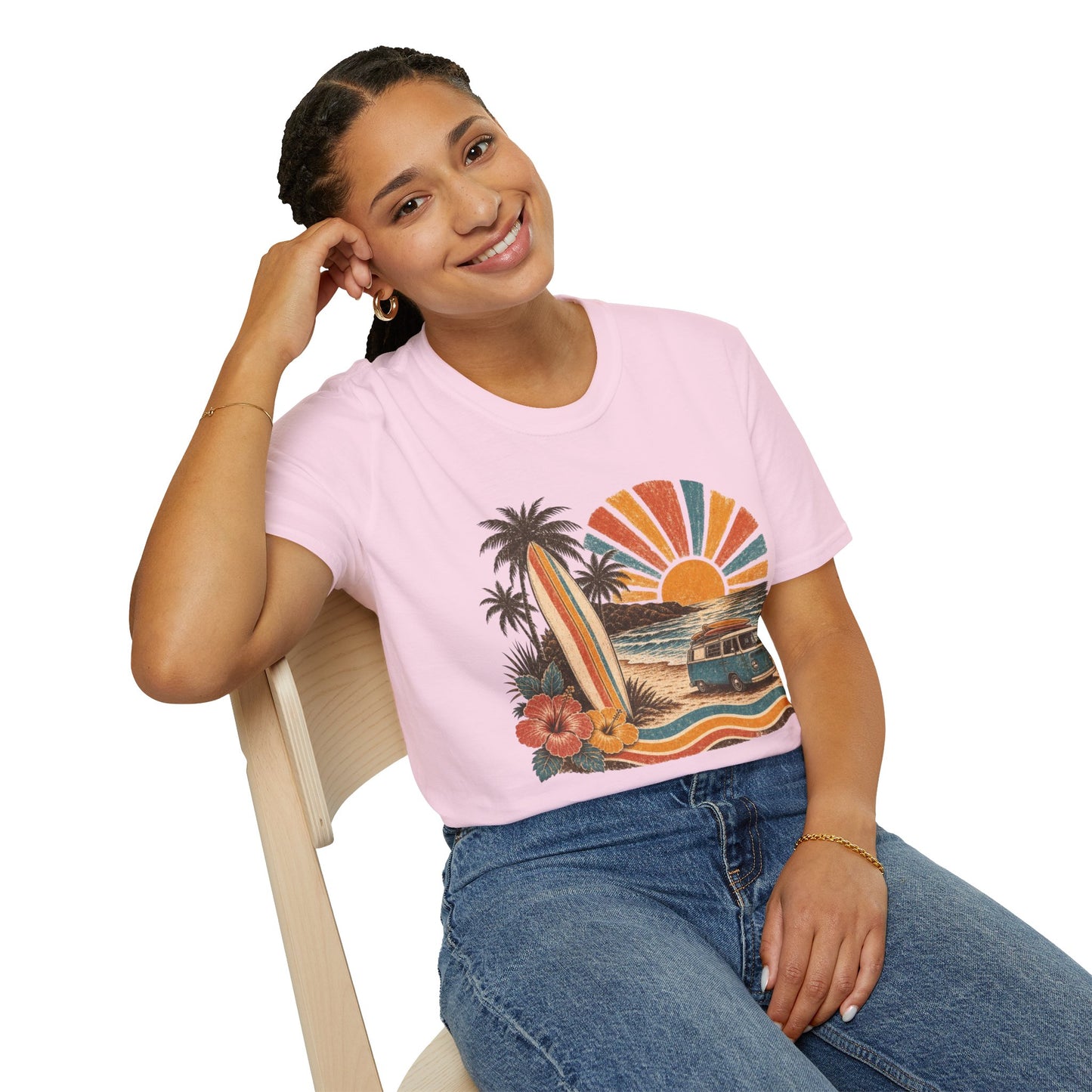 Retro Surf Sunset T-Shirt