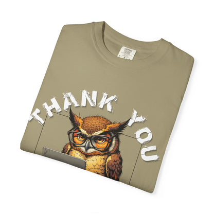 Owl 'Thank You, Not Interested' Graphic T-Shirt