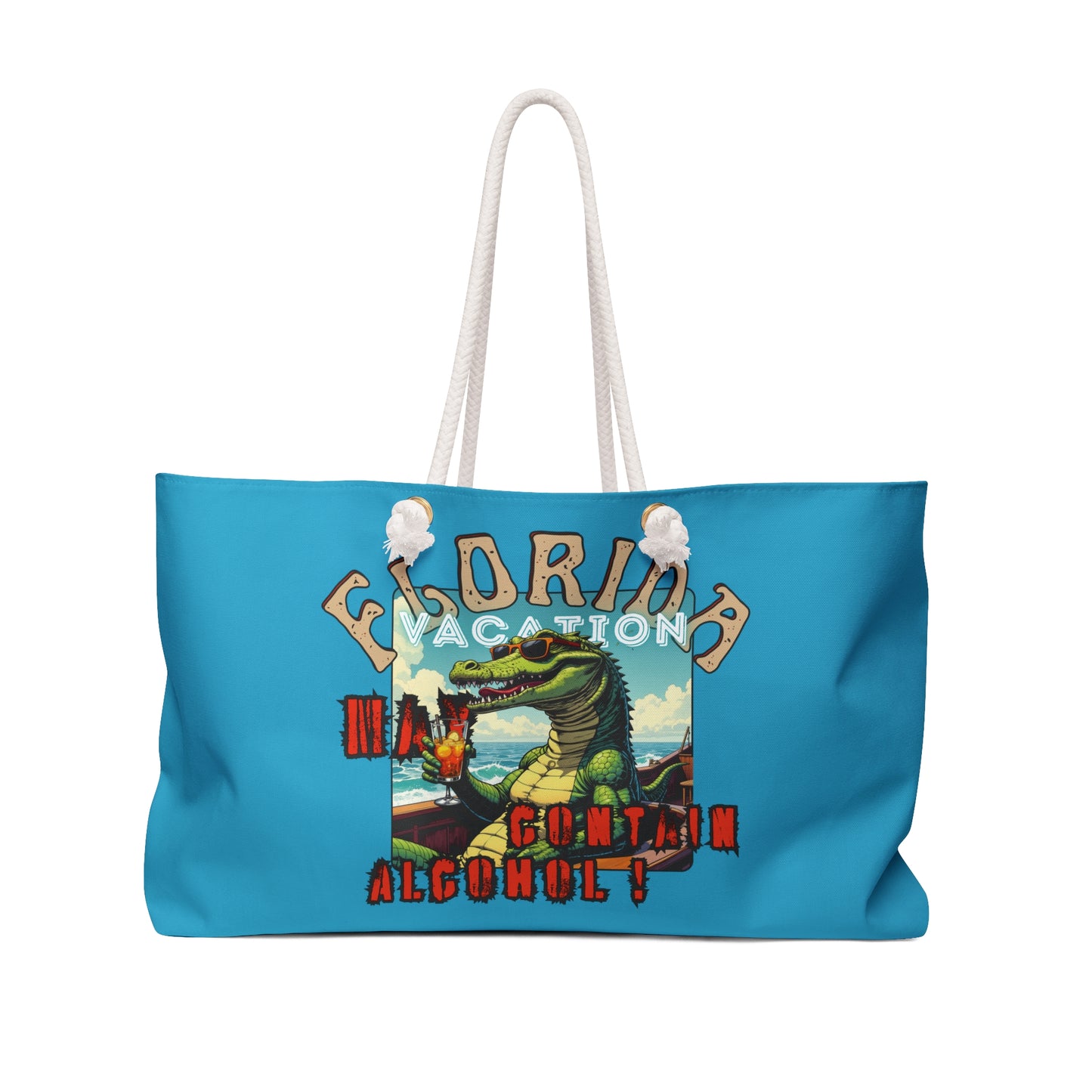 Florida Vacation Weekender Bag - Fun Retro Design for Travel Enthusiasts,gator