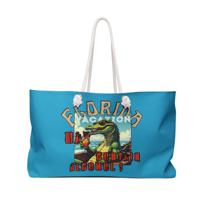 Florida Vacation Weekender Bag - Fun Retro Design for Travel Enthusiasts,gator