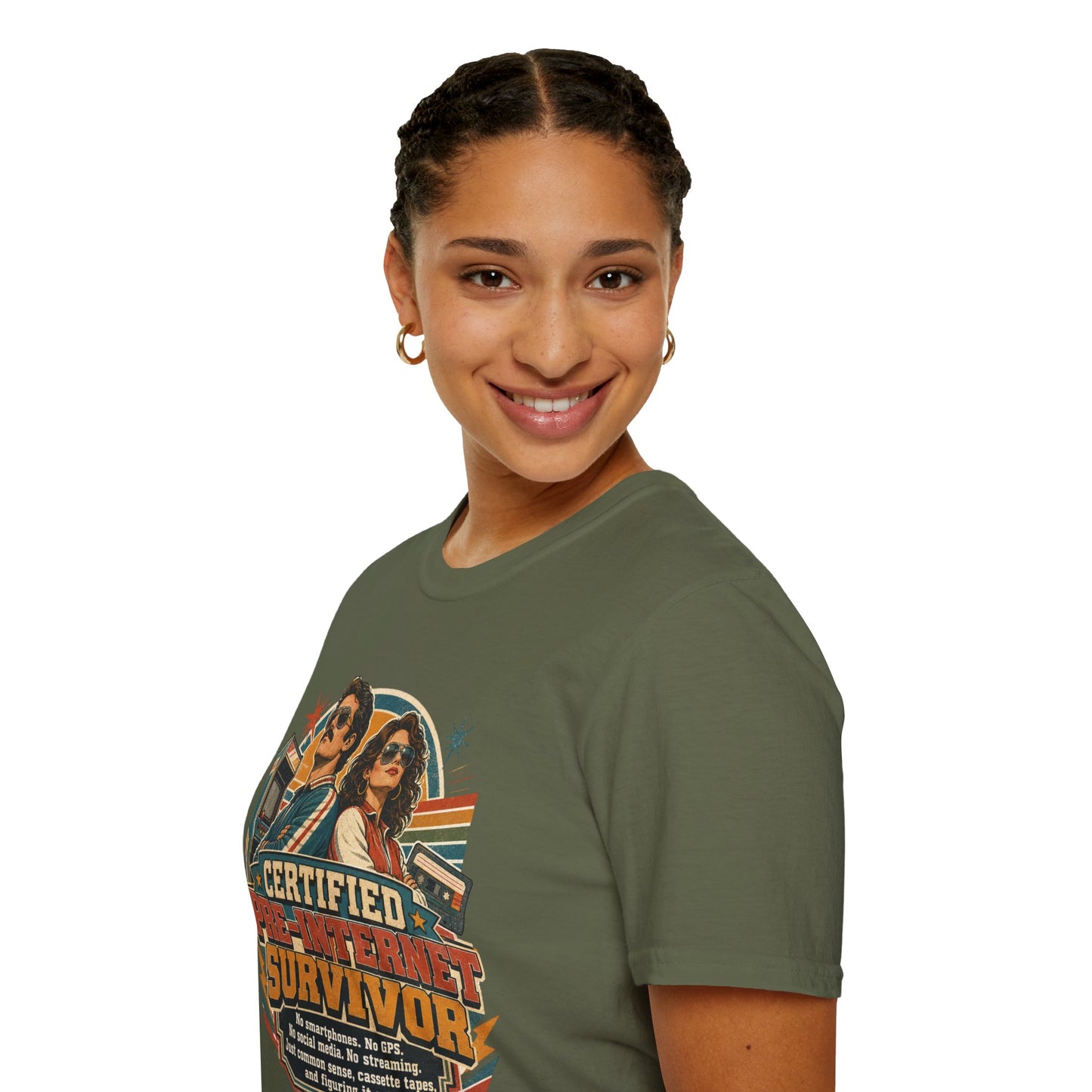 Certified Pre-Pandemic Survivor T-Shirt — Retro 70s Vintage Graphic