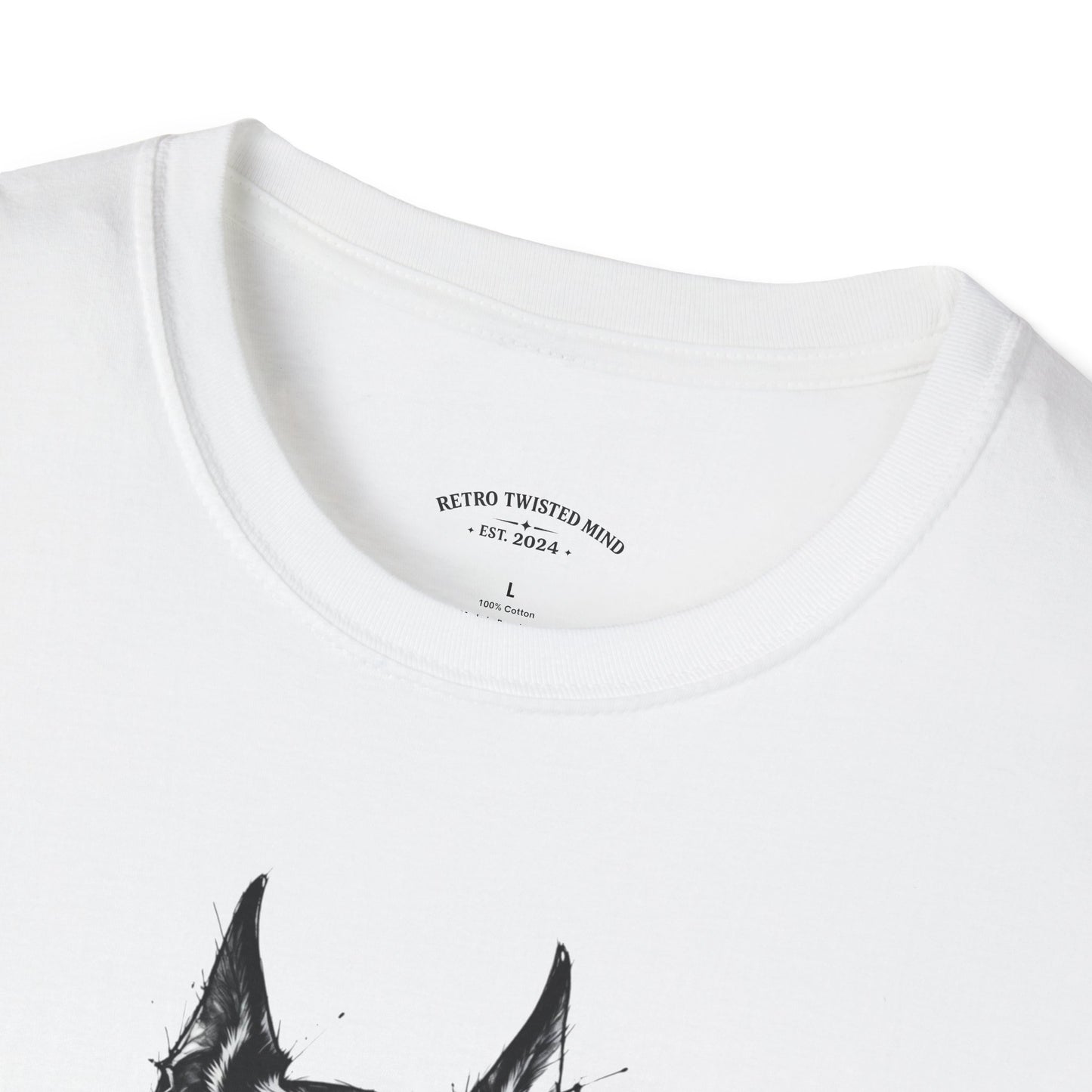 Doberman Portrait T-Shirt — "Warm Amour" Graphic Tee for Dog Lovers
