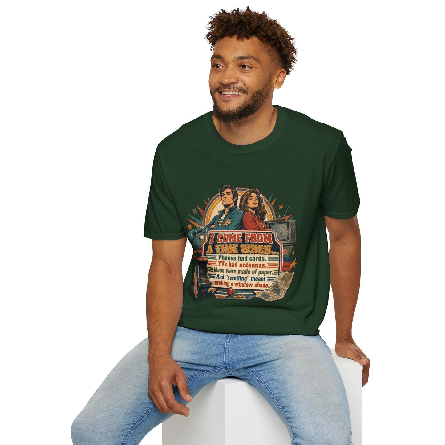 Vintage Road Trip T-Shirt — "I Come From A Time When" Retro Couple Graphic