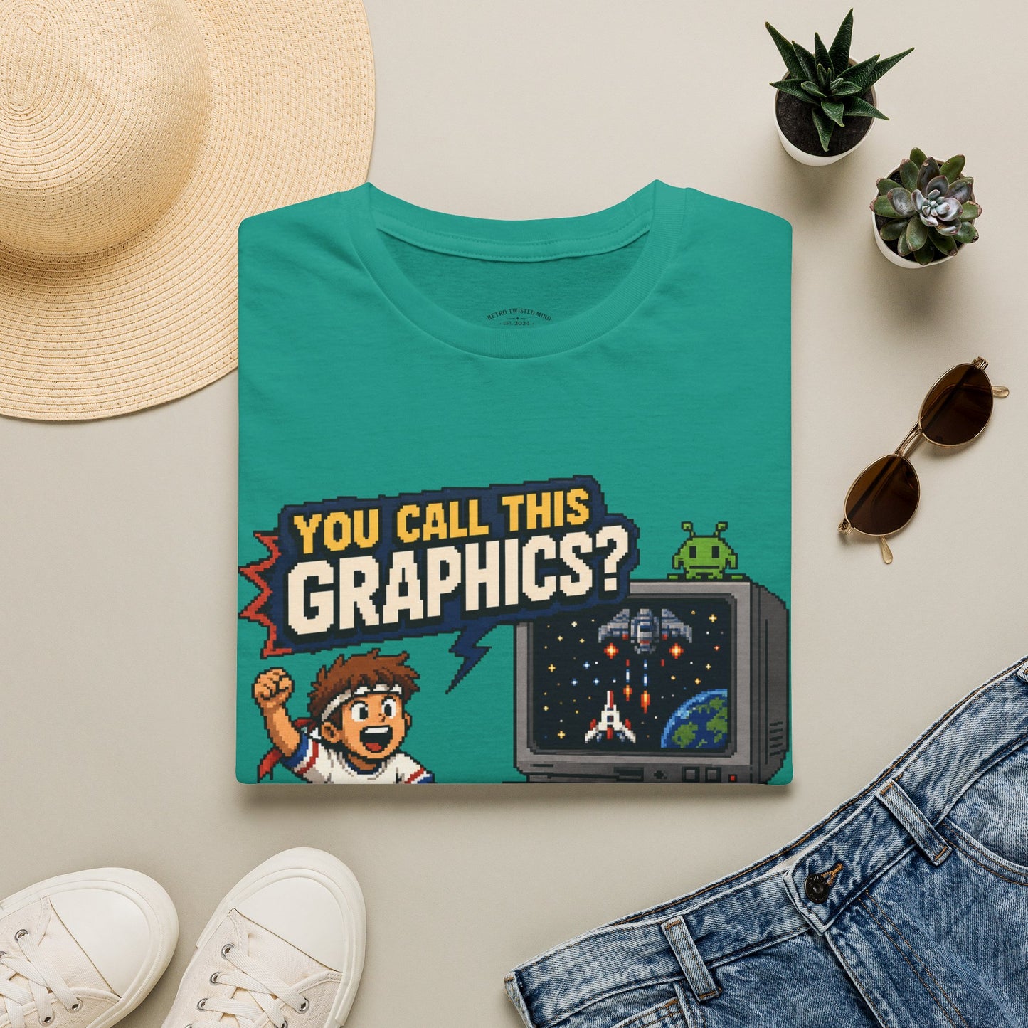 T-Shirt — "You Call This Graphics?" Retro Gamer Vintage Video Game Tee