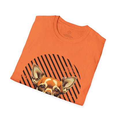 Dog Lover's Pure Love Unisex T-Shirt | Vibrant Orange Dog Design