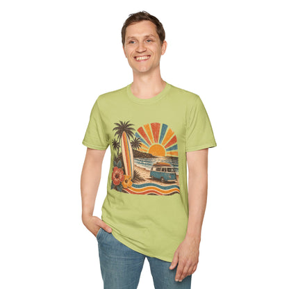 Retro Surf Sunset T-Shirt
