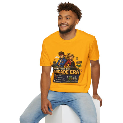 Retro Arcade Era T-Shirt — Pixel RPG Game Tribute