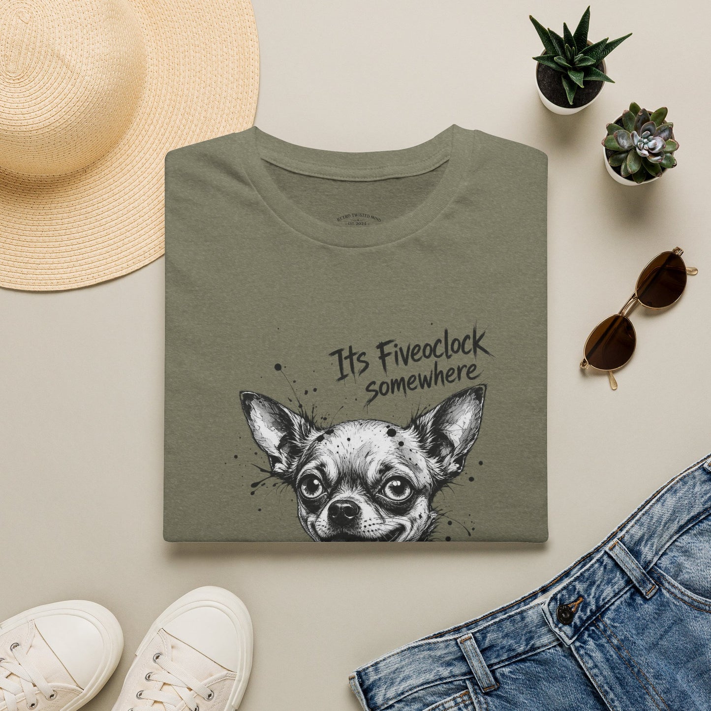 Chihuahua 'It's Five O'Clock Somewhere' T-Shirt