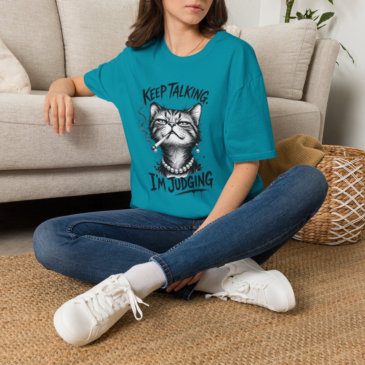 Keep Talking, I'm Judging Cat T-Shirt