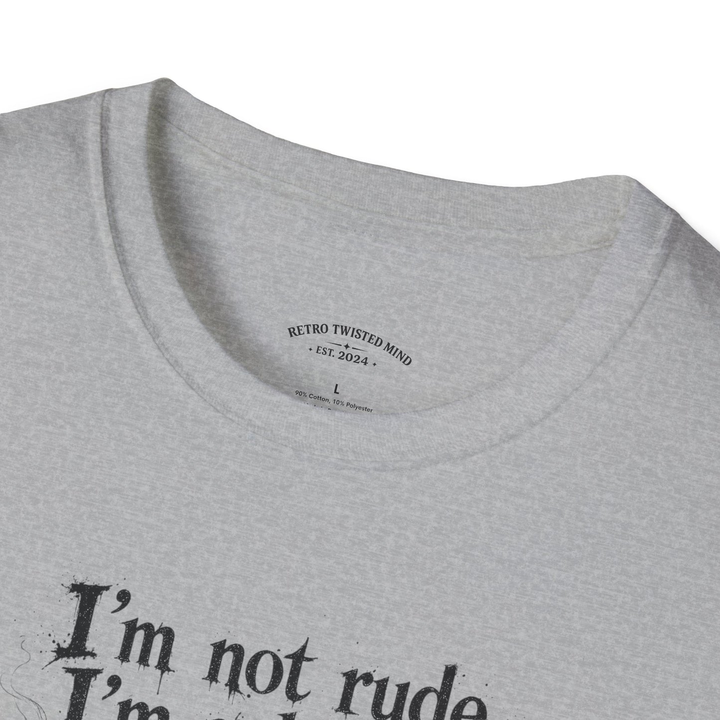 Cat Graphic T‑Shirt — "I'm Not Rude, I'm Selective" Funny Cat Tee