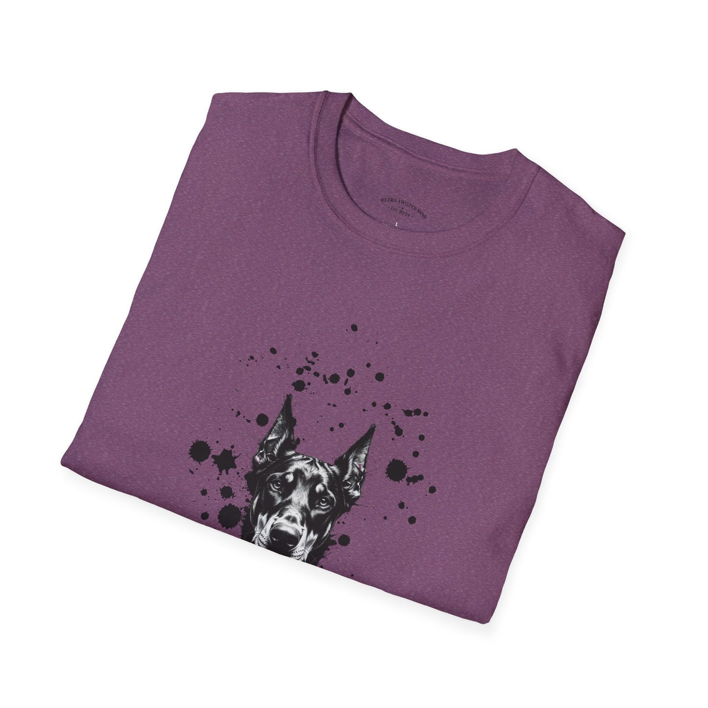 Doberman Ink Splatter T-Shirt