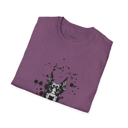 Doberman Ink Splatter T-Shirt
