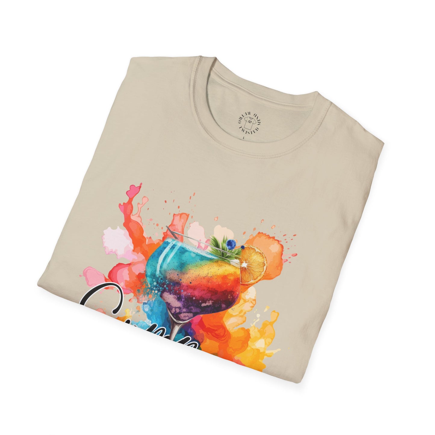 Colorful Artistic T-Shirt with Inspirational Design, Unisex Softstyle Tee, Gift for Art Lovers, Casual Wear, Birthday Gift Idea