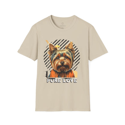 Pure Love Yorkie Unisex Softstyle T-Shirt - Perfect Gift for Dog Lovers