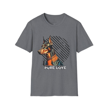 Pure Love Doberman Unisex Softstyle T-Shirt