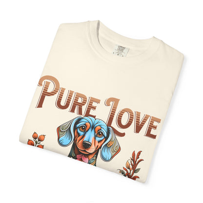 Cute Dachshund 'Pure Love' Unisex T-shirt - Perfect for Dog Lovers