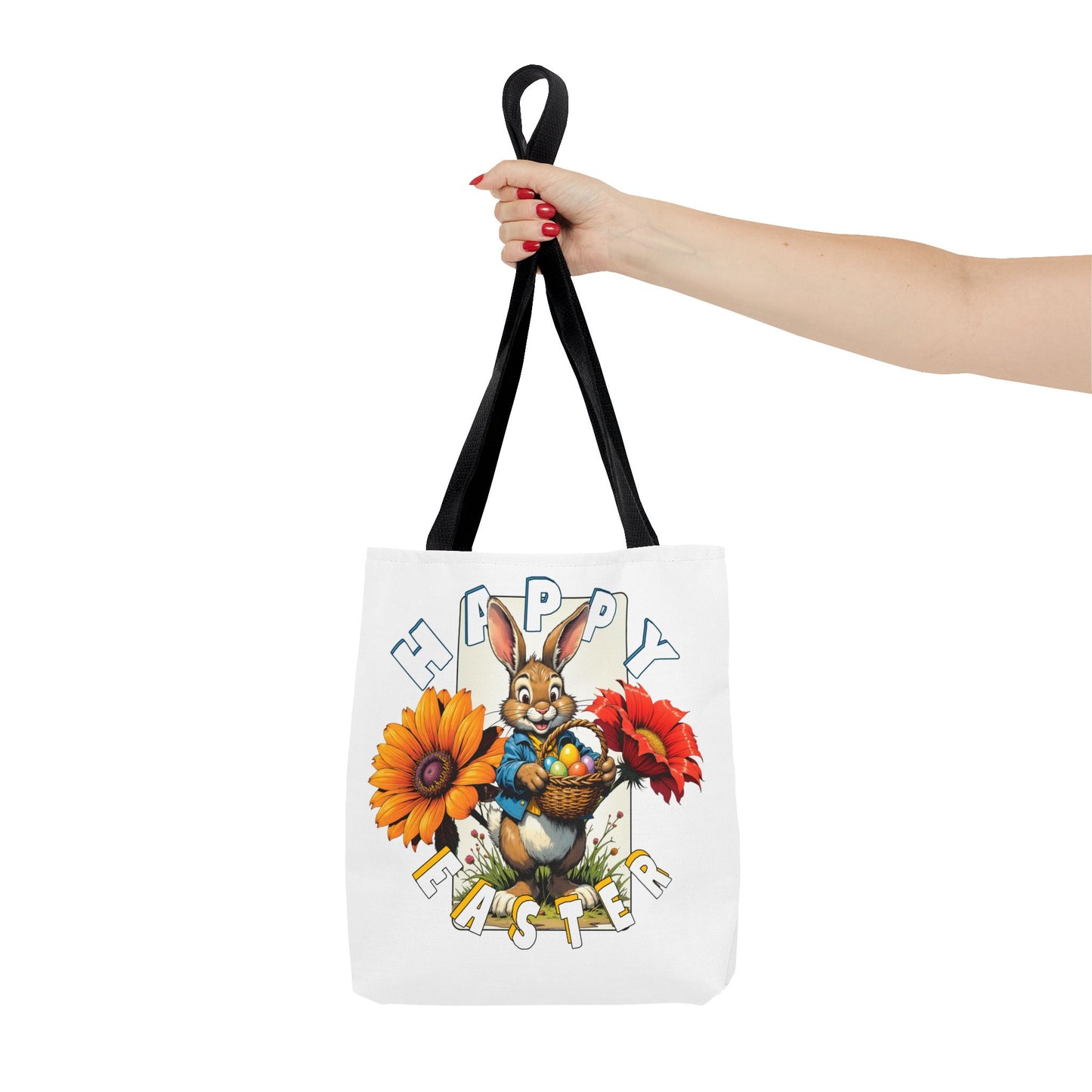 Happy Easter Bunny Tote Bag - Perfect Spring Accessory, Easter bunny