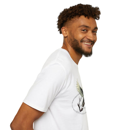 Hopeful Wings Unisex Softstyle T-Shirt - Inspirational Graphic Tee,dove,twisted
