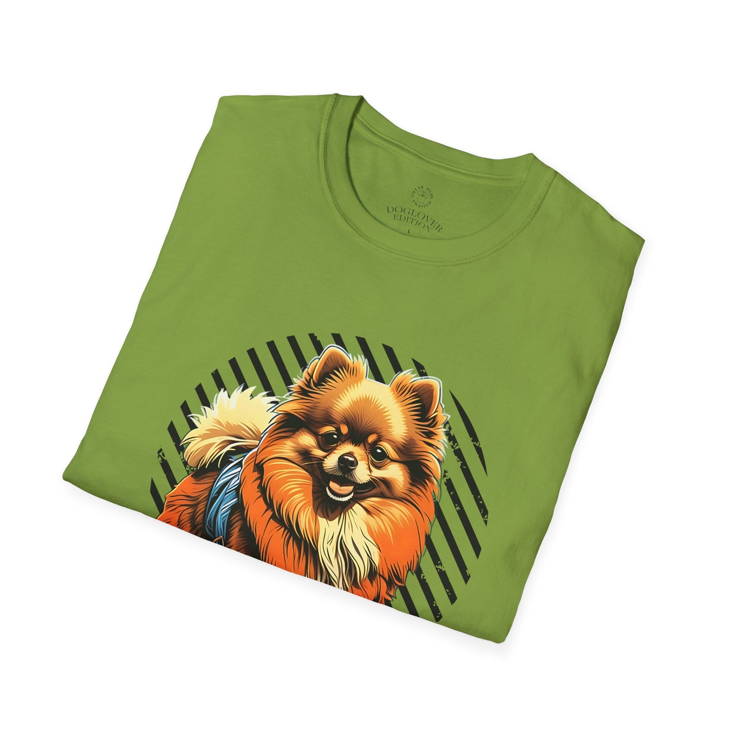 Unisex Softstyle T-Shirt - 'Pure Love' Pomeranian Print