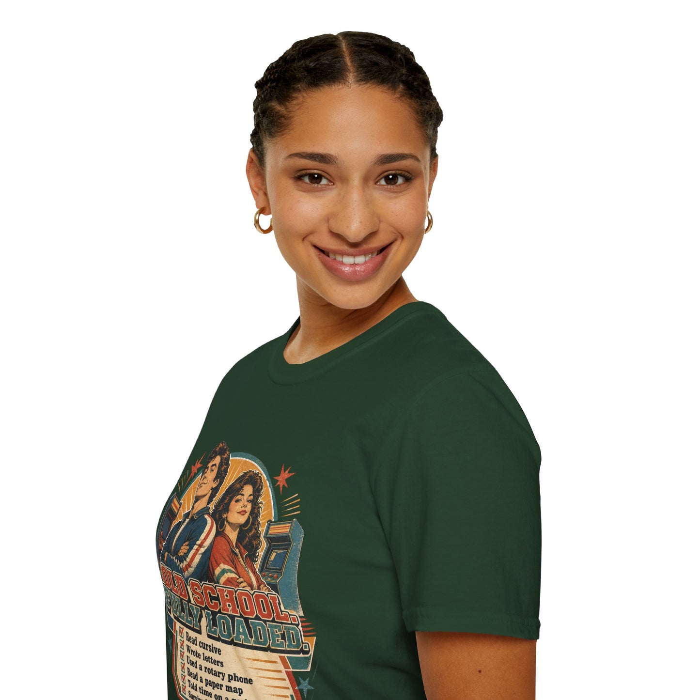 T-Shirt — Retro 'Old School' Arcade Couple Vintage Gamer Tee