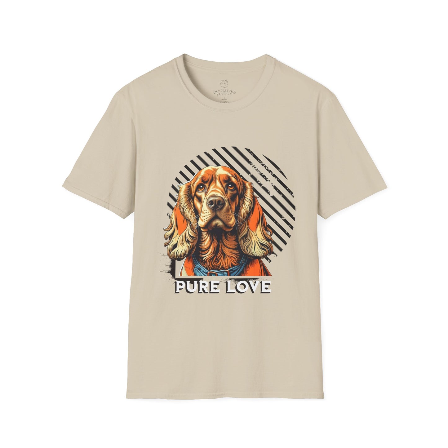 Pure Love Dog T-Shirt - Unisex Softstyle Tee for Dog Lovers