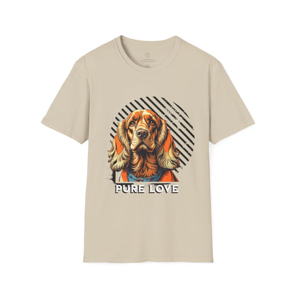 Pure Love Dog T-Shirt - Unisex Softstyle Tee for Dog Lovers