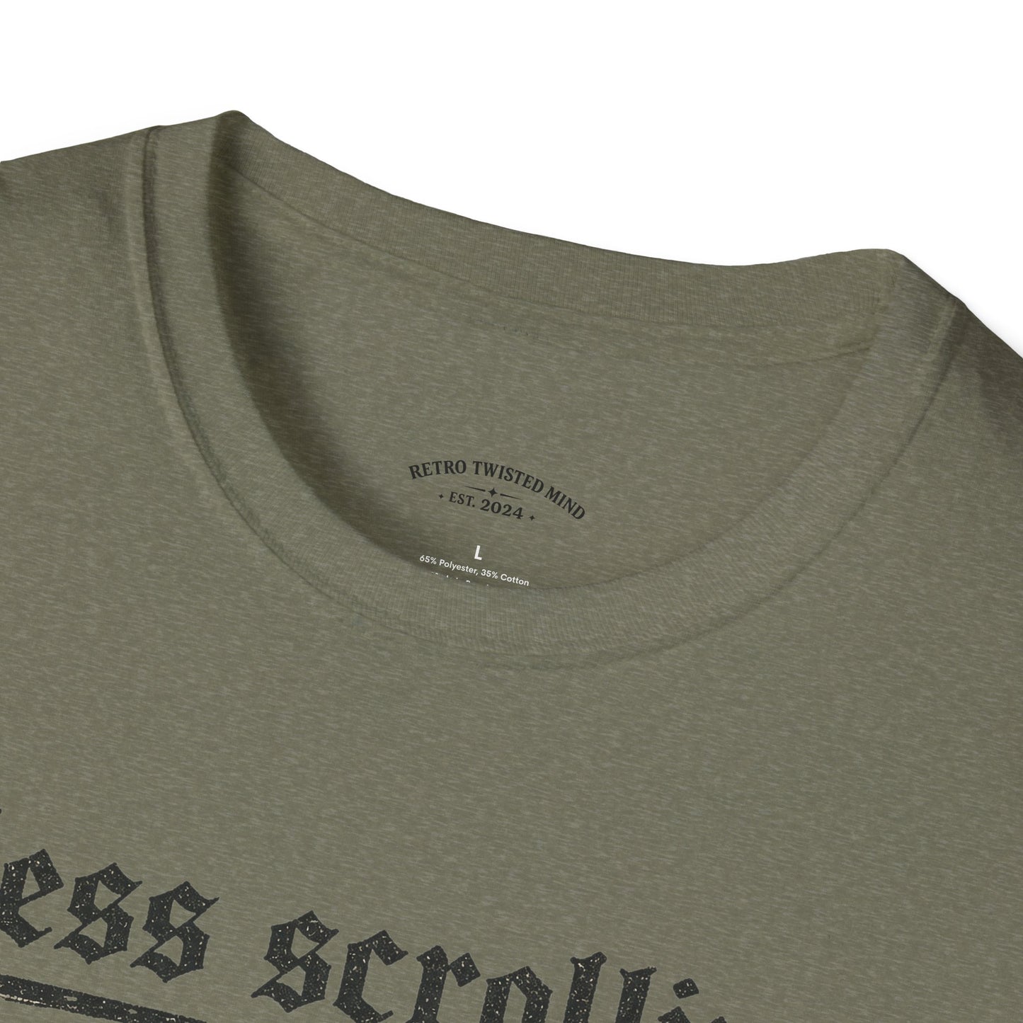 T-Shirt — "Less Scrolling, More Strolling" Dog Graphic Tee