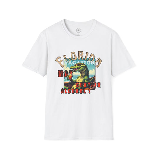 Florida Vacation Graphic T-Shirt, Vintage Style Tee, Unisex Summer Wear, Beach Trip Shirt, Casual Gift Idea,gator,florida,vacation