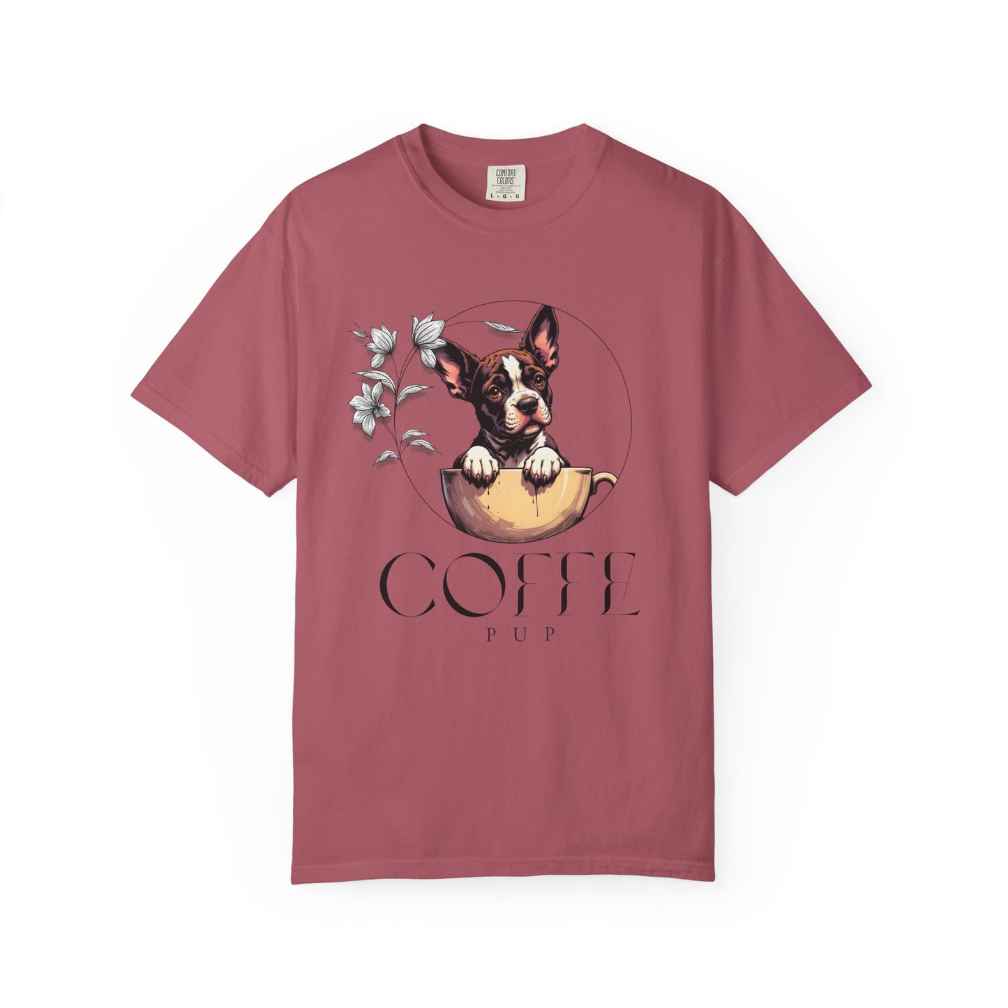 Coffee Pup Unisex Garment-Dyed T-shirt