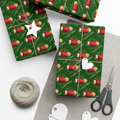 Christmas Nutcracker Gift Wrap Paper - Holiday Wrapping Sheets