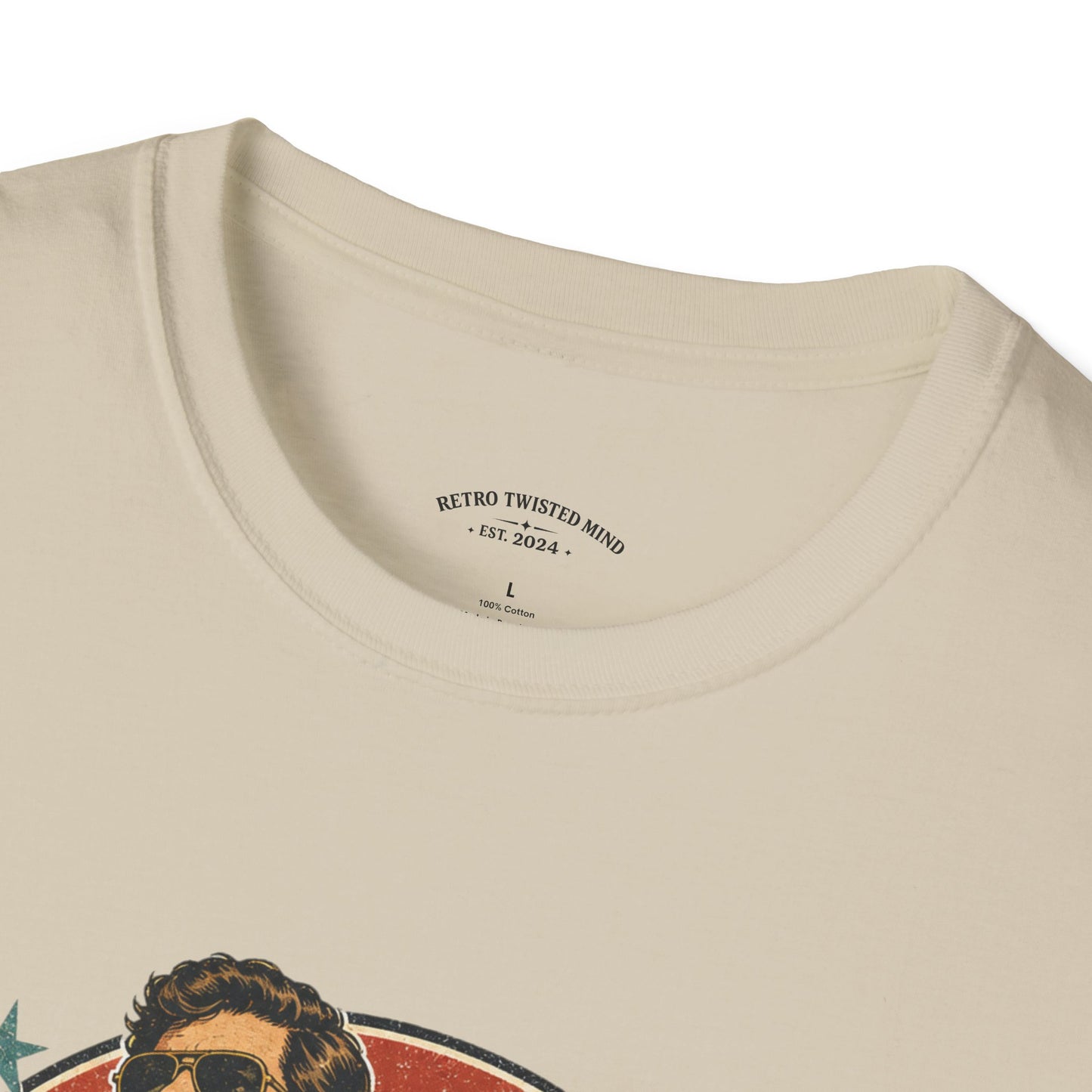 Vintage Human T-Shirt — Retro 70s Duo Graphic Tee