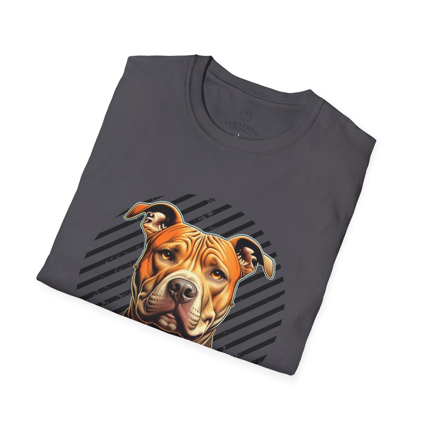 Unisex Softstyle T-Shirt - Pure Love Pitbull Graphic Tee